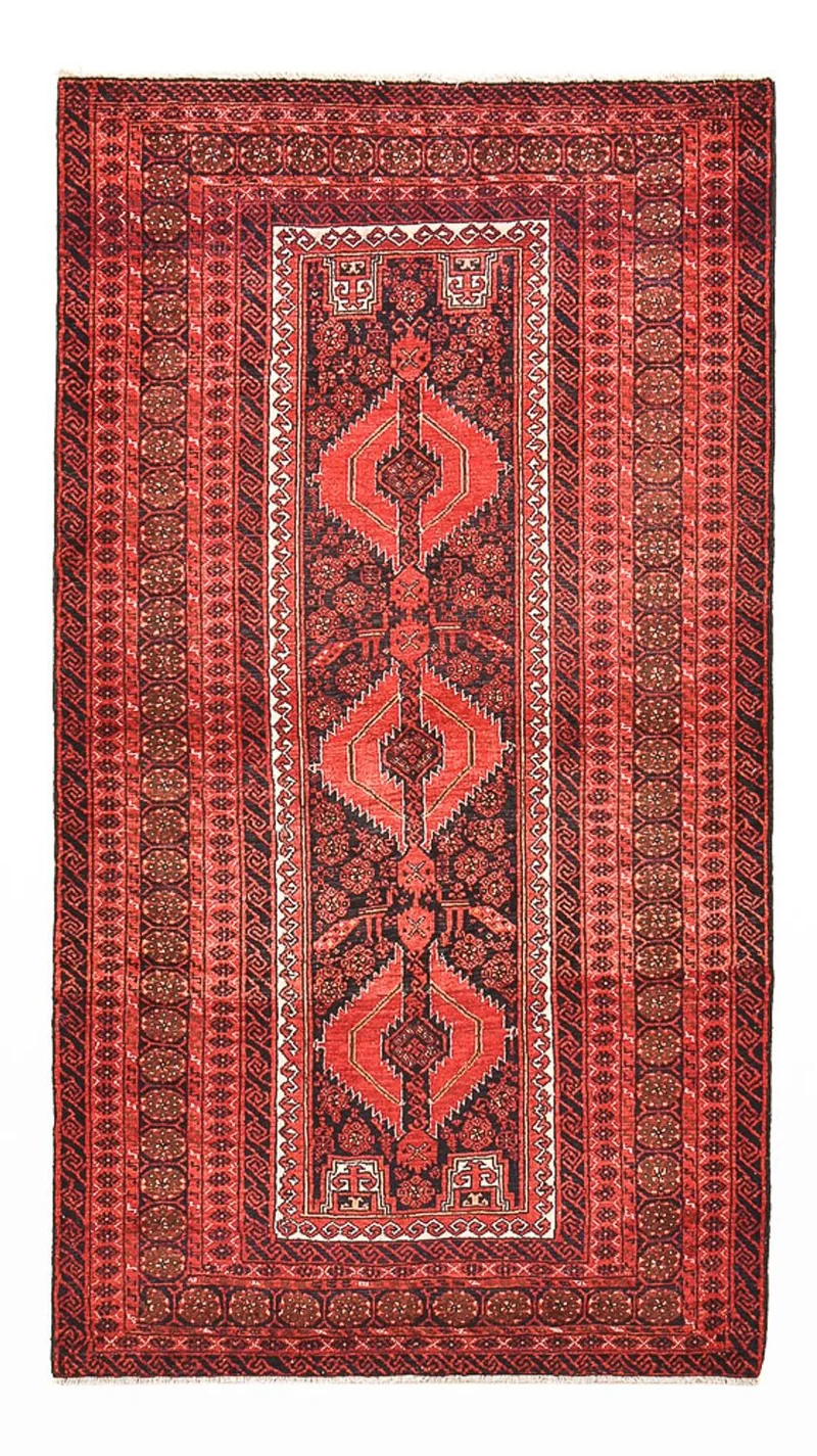 Belutsch Teppich 100x180cm - Orientteppich - rot