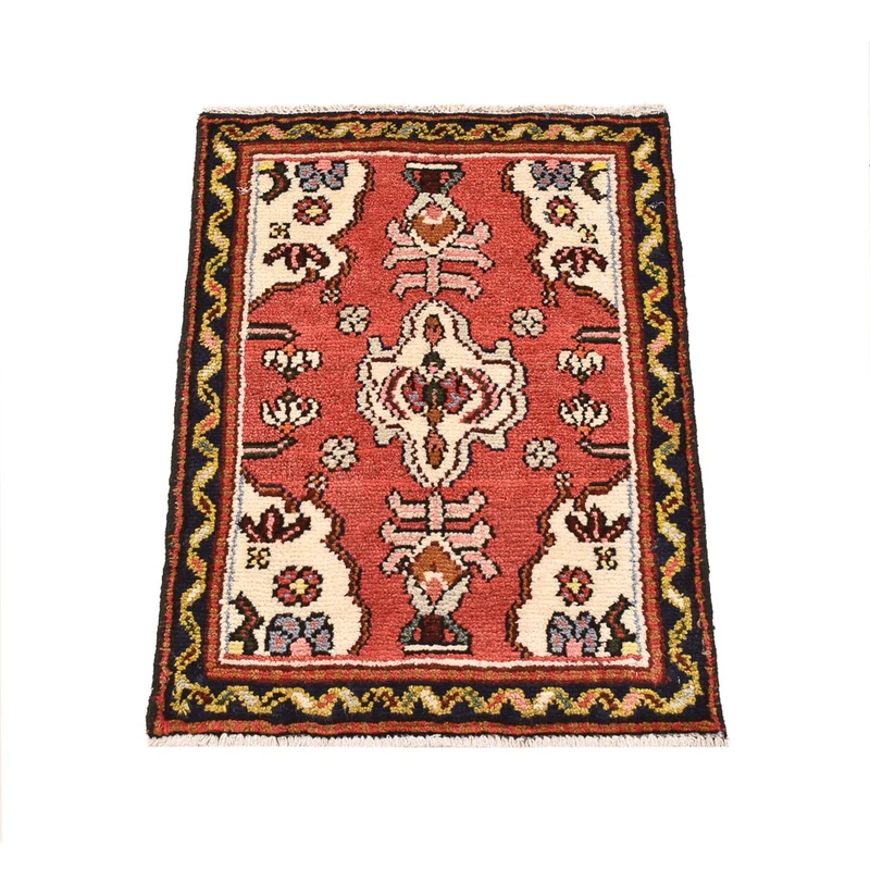 Hamadan Teppich 44x62cm - Perserteppich - rot
