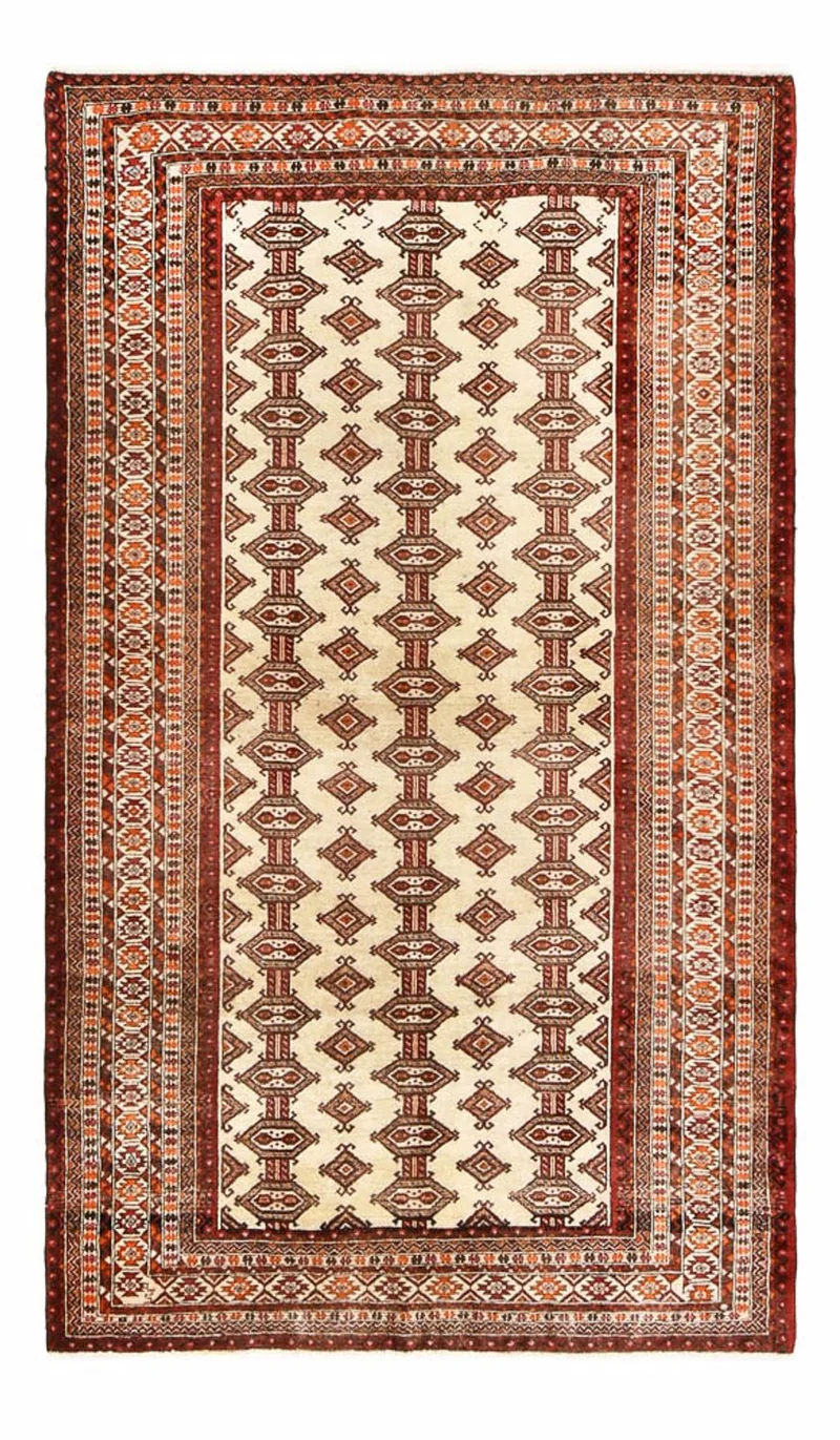 Turkaman Teppich 121x204cm - Orientteppich - beige
