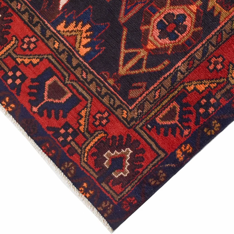 Hamadan Teppich 130x207cm - Perserteppich - dunkelblau