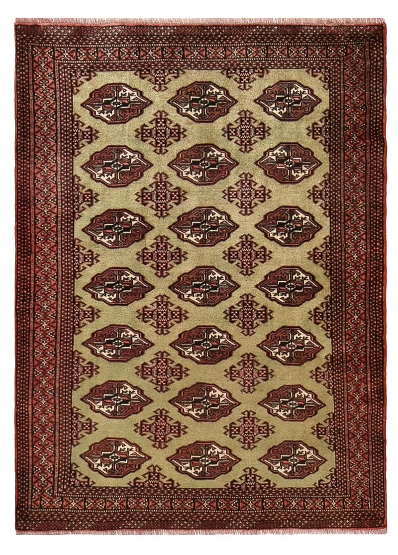 Turkaman Teppich 131x178cm - Orientteppich - mehrfarbig
