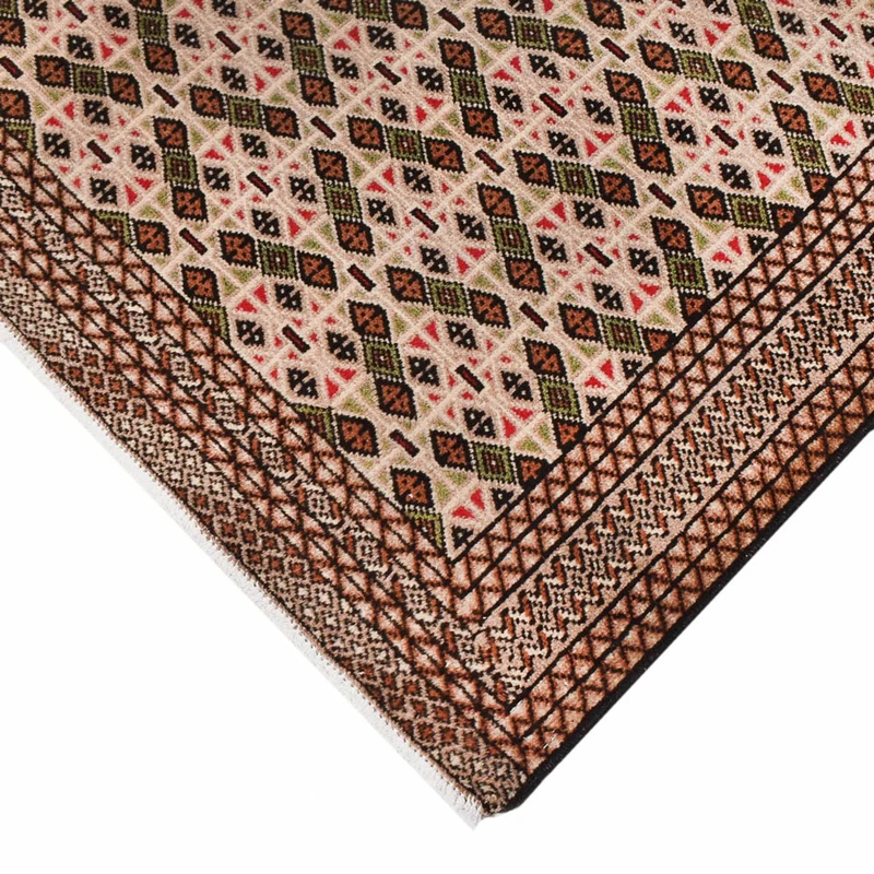 Turkaman Teppich 130x193cm - Orientteppich - dunkelbeige