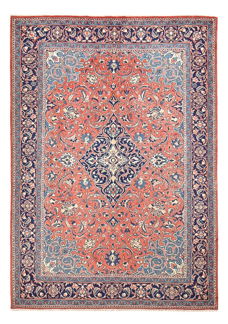 Mahal Teppich 225x316cm - Perserteppich - hellrot