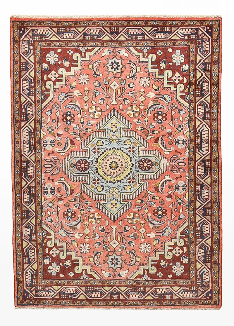 Mehraban Teppich 101x150cm - Perserteppich - hellrot