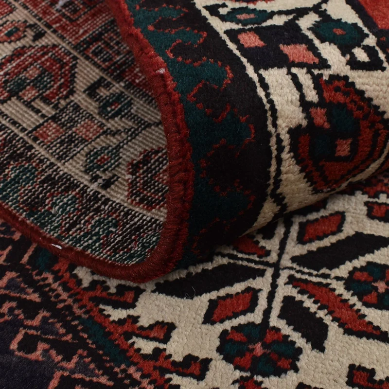 Ardebil Teppich 100x318cm - Perserteppich - dunkelrot