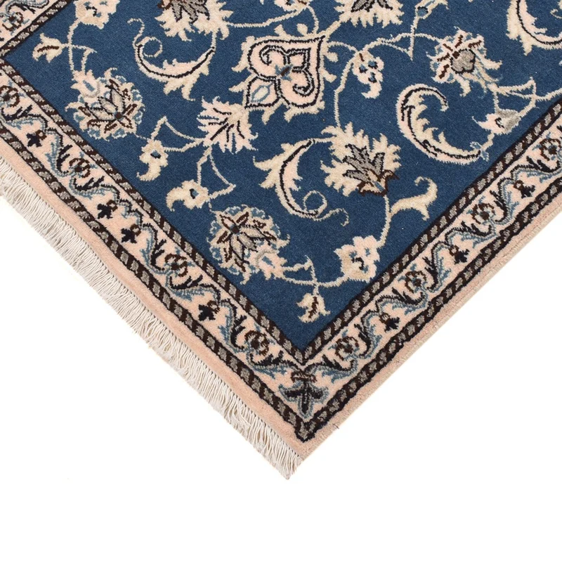 Nain - 12La Teppich 70x133cm - Perserteppich - petrolblau