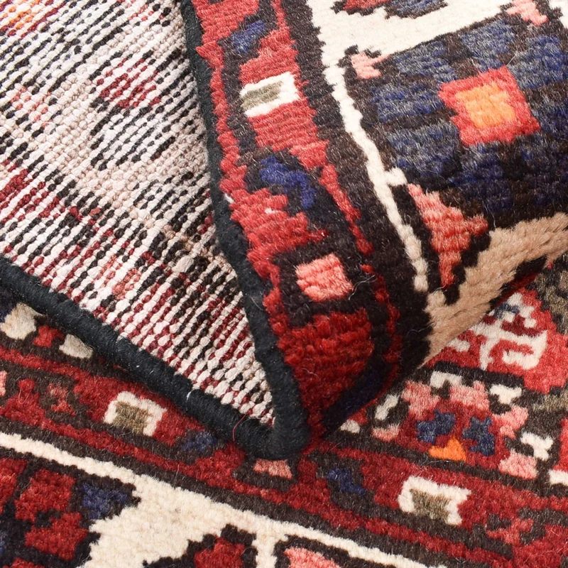 Hamadan Teppich 66x80cm - Perserteppich - rot