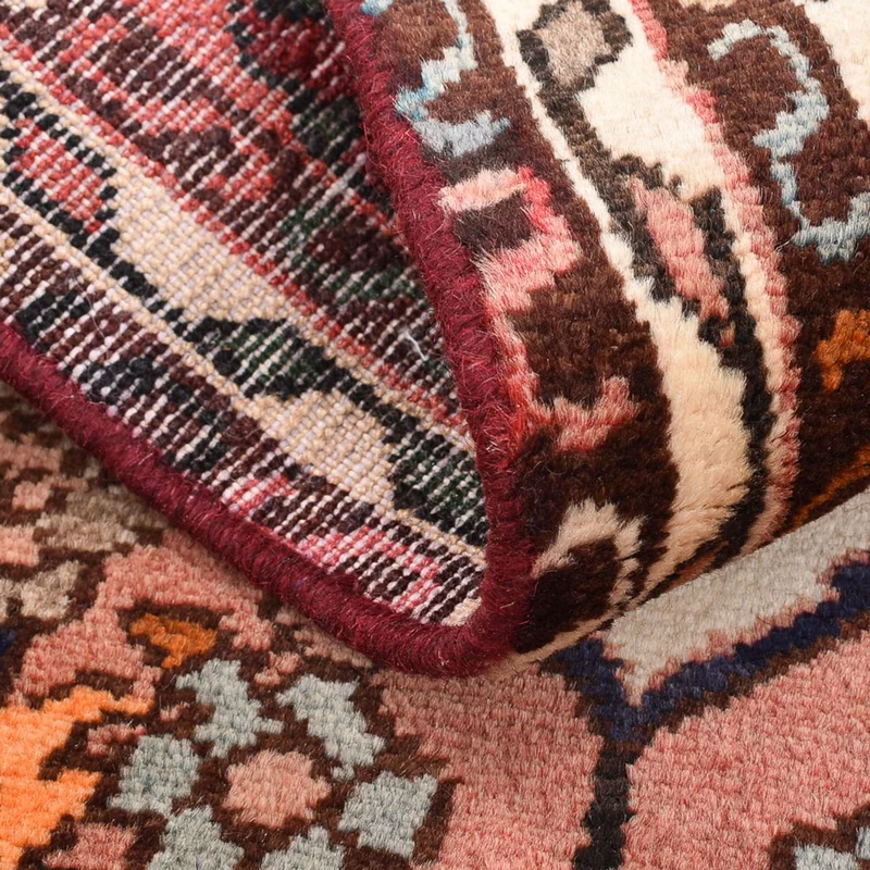 Hamadan Teppich 59x105cm - Perserteppich - hellrot