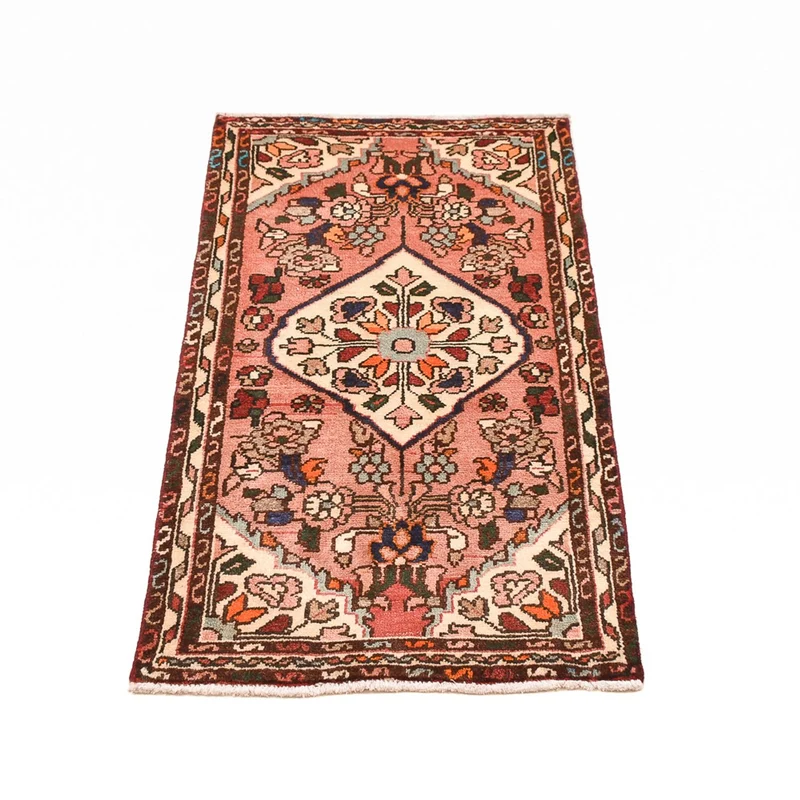 Hamadan Teppich 59x105cm - Perserteppich - hellrot