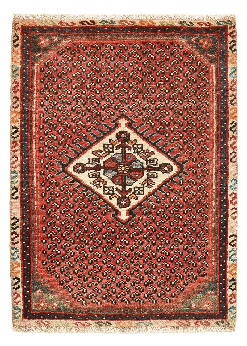 Hamadan Teppich 61x81cm - Perserteppich - rost