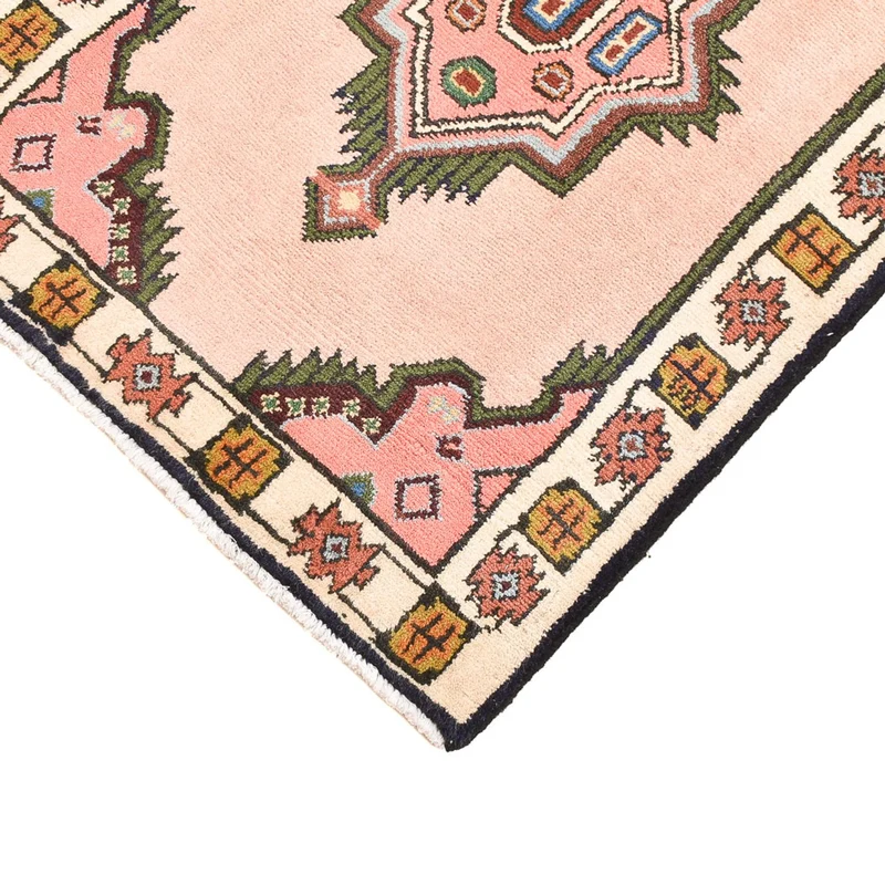 Hamadan Teppich 62x92cm - Perserteppich - rosa