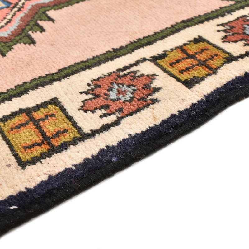 Hamadan Teppich 62x92cm - Perserteppich - rosa