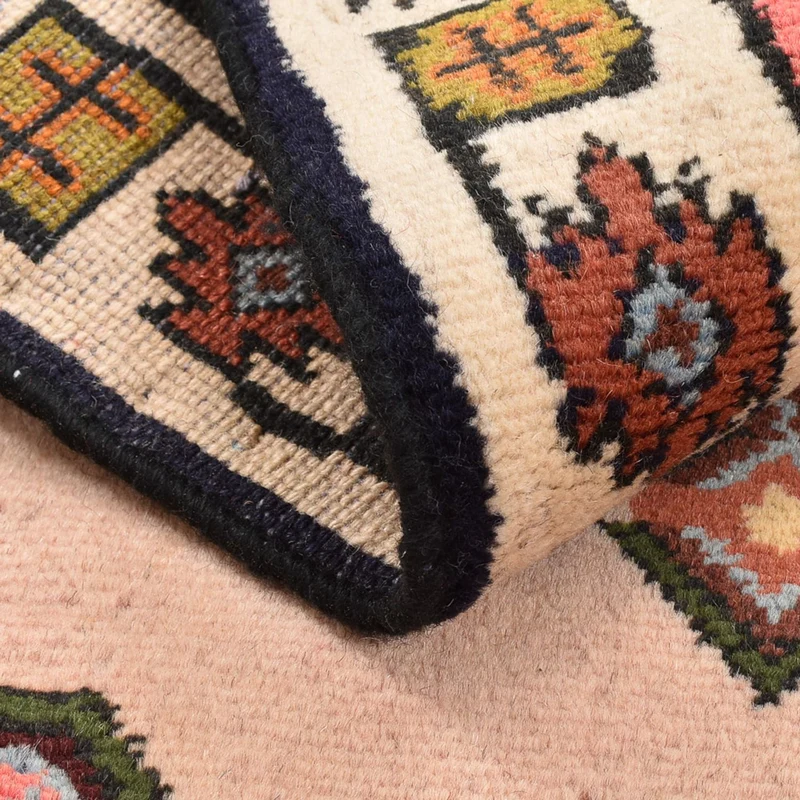 Hamadan Teppich 62x92cm - Perserteppich - rosa