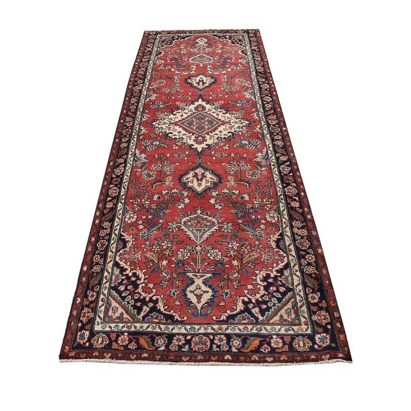 Mehraban Teppich 111x348cm - Perserteppich - hellrot