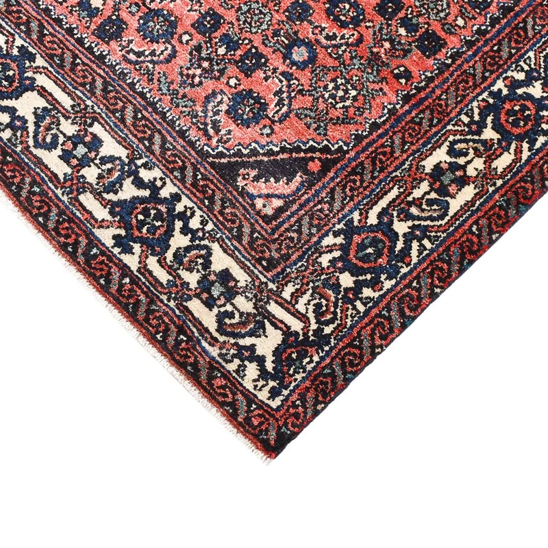 Hamadan Teppich 103x151cm - Perserteppich - hellrot