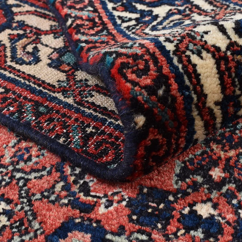 Hamadan Teppich 103x151cm - Perserteppich - hellrot