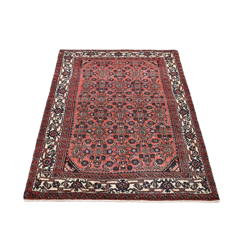 Hamadan Teppich 103x151cm - Perserteppich - hellrot