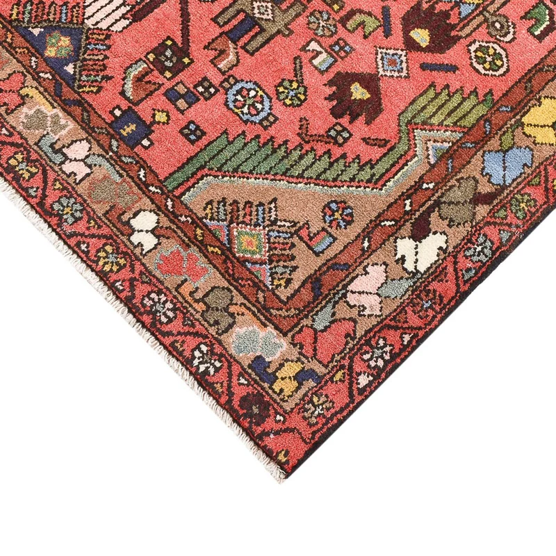 Perserteppich - Nomadic - 104 x 155 cm - hellrot