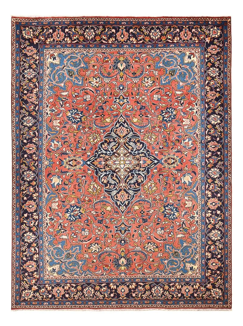 Mahal Teppich 213x290cm - Perserteppich - hellrot