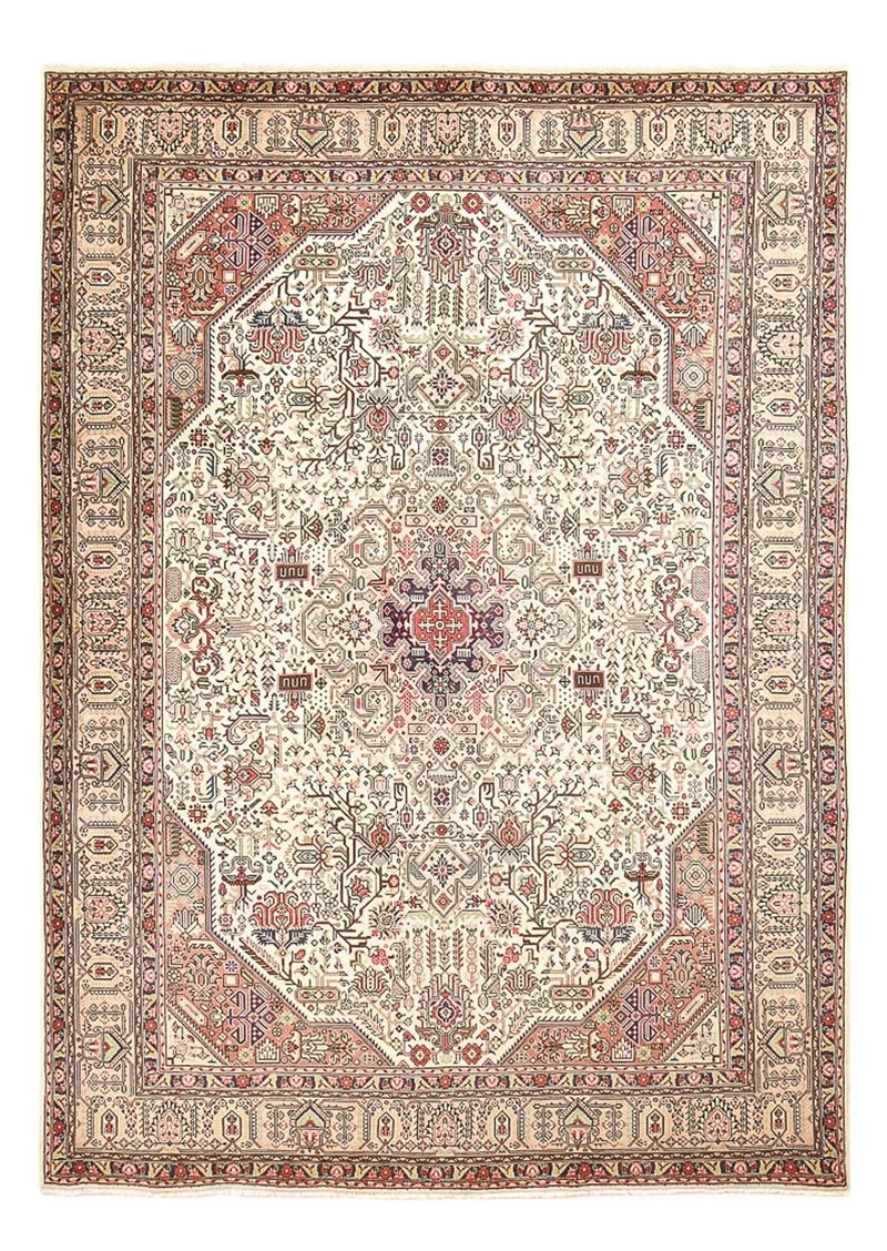 Täbriz Teppich 246x345cm - Perserteppich - sand