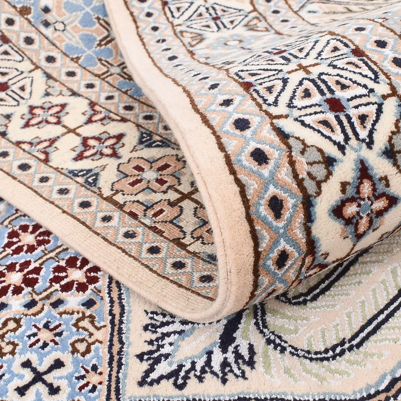 Nain - 9La Teppich 137x195cm - Perserteppich - hellblau