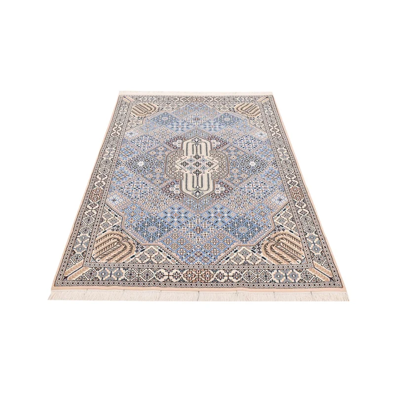 Nain - 9La Teppich 137x195cm - Perserteppich - hellblau