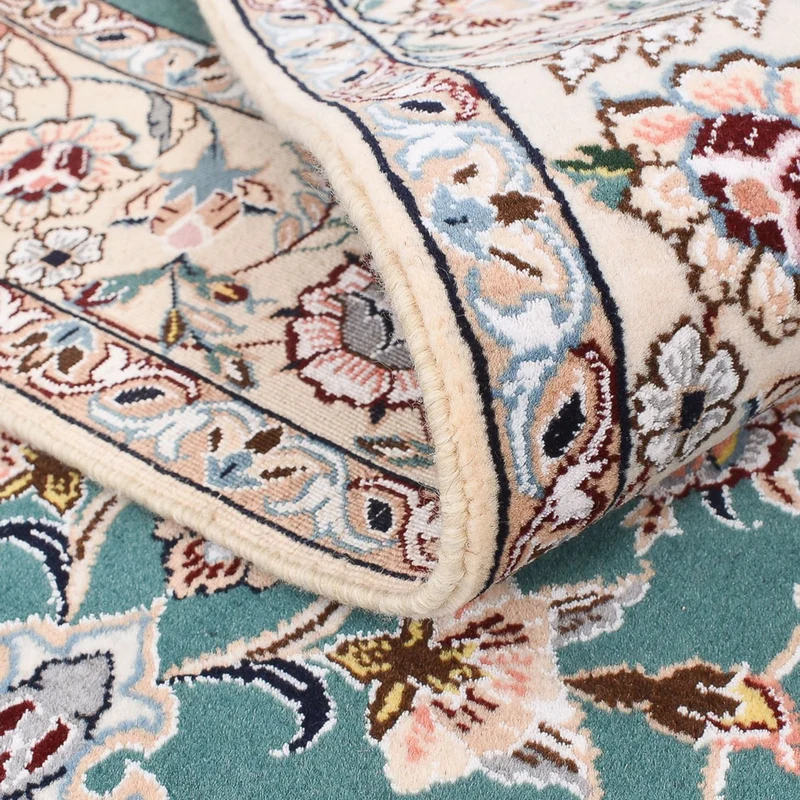 Perserteppich - Nain - Royal - 127 x 203 cm - grün
