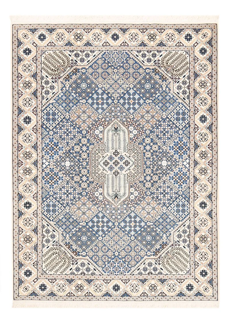 Nain - 9La Teppich 155x219cm - Perserteppich - hellblau