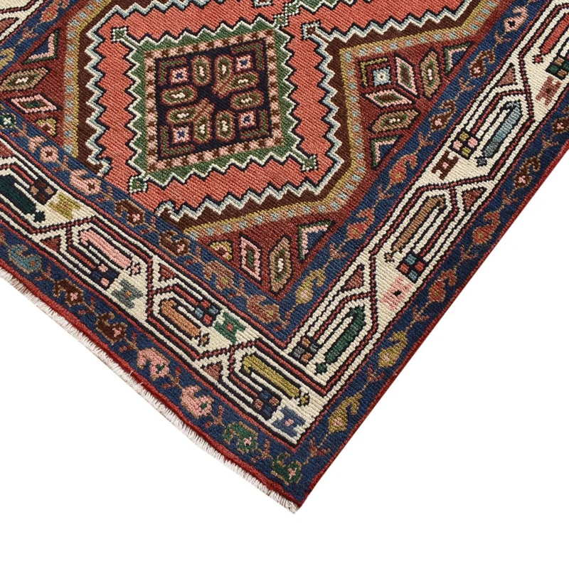 Hamadan Teppich 83x290cm - Perserteppich - hellrot