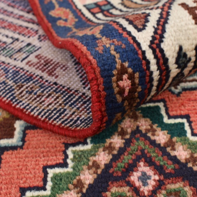 Hamadan Teppich 83x290cm - Perserteppich - hellrot