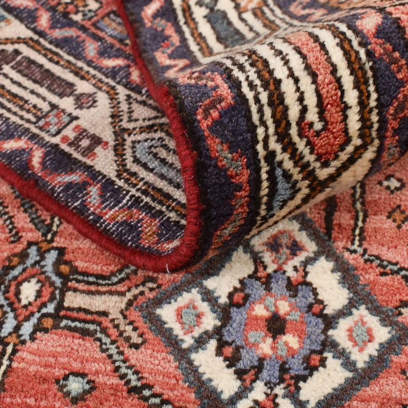 Hamadan Teppich 85x265cm - Perserteppich - hellrot