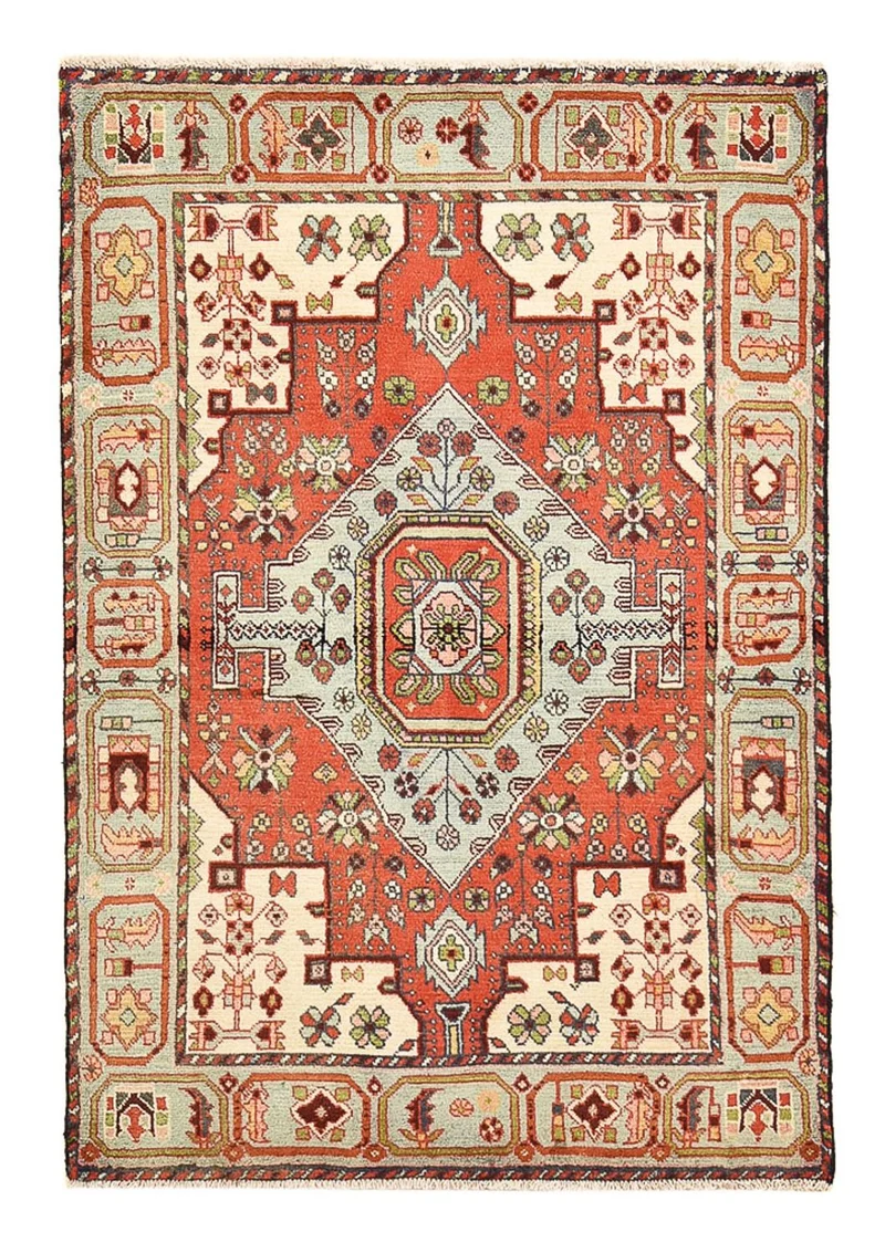 Nahavand Teppich 100x145cm - Perserteppich - mehrfarbig