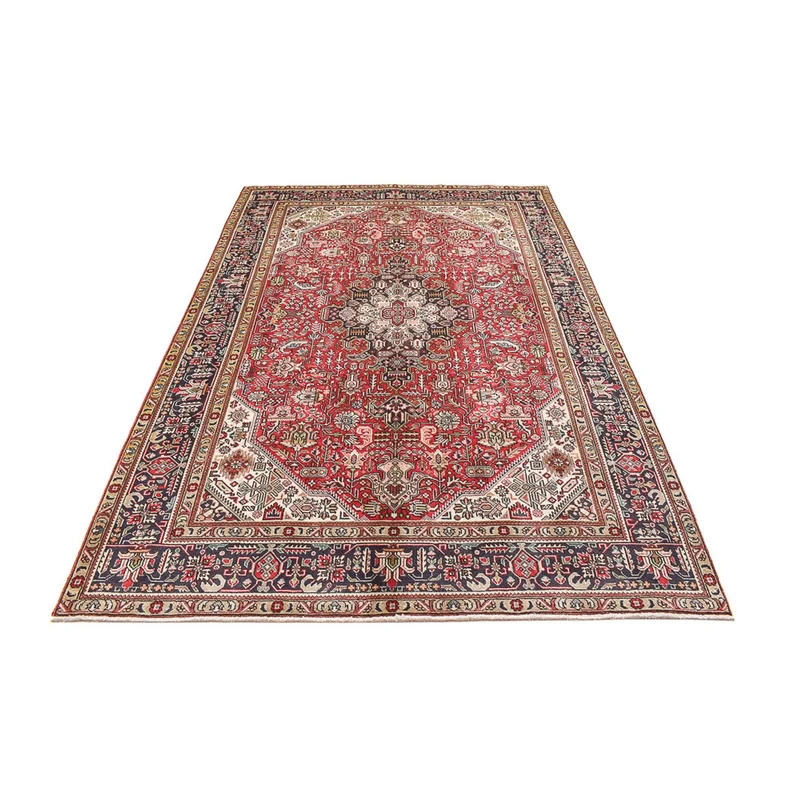 Täbriz Teppich 196x290cm - Perserteppich - rot