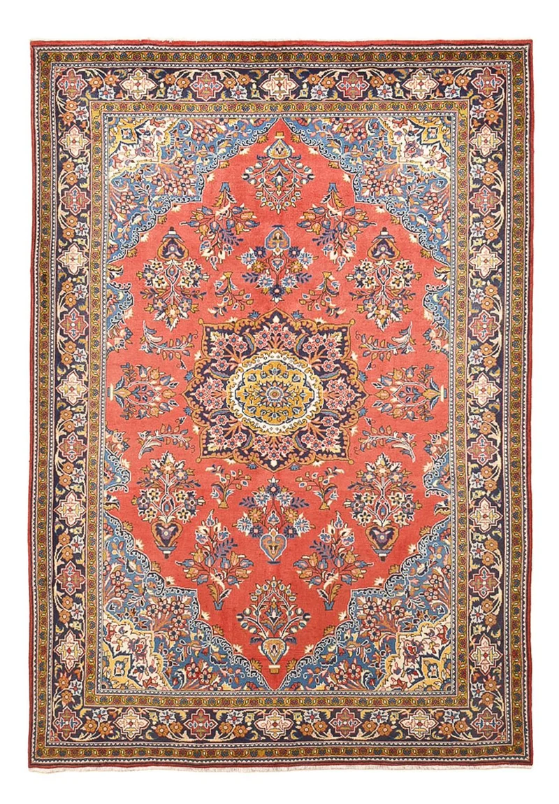 Golpayegan Teppich 221x322cm - Perserteppich - rot