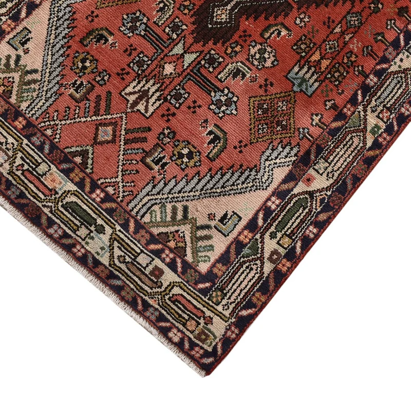Hamadan Teppich 75x286cm - Perserteppich - hellrot