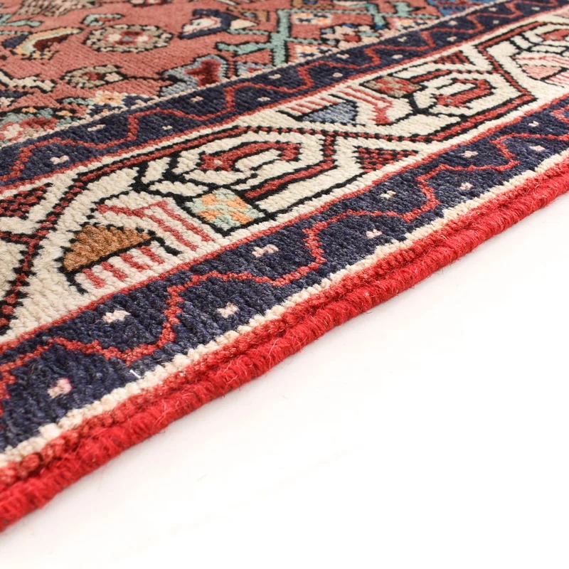 Hamadan Teppich 85x320cm - Perserteppich - hellrot
