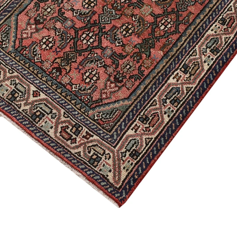 Hamadan Teppich 84x290cm - Perserteppich - hellrot