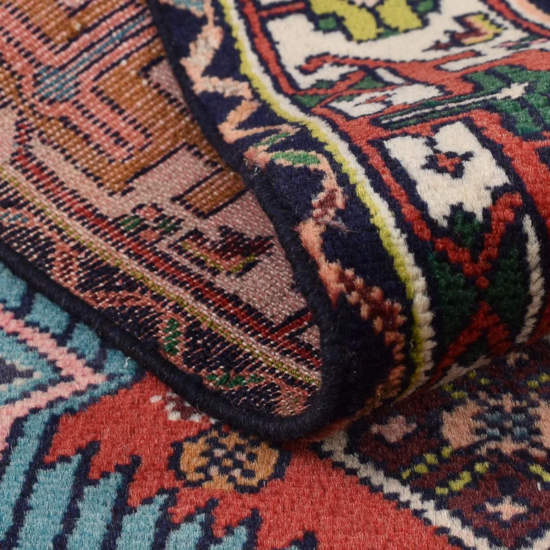 Hamadan Teppich 96x145cm - Perserteppich - rot