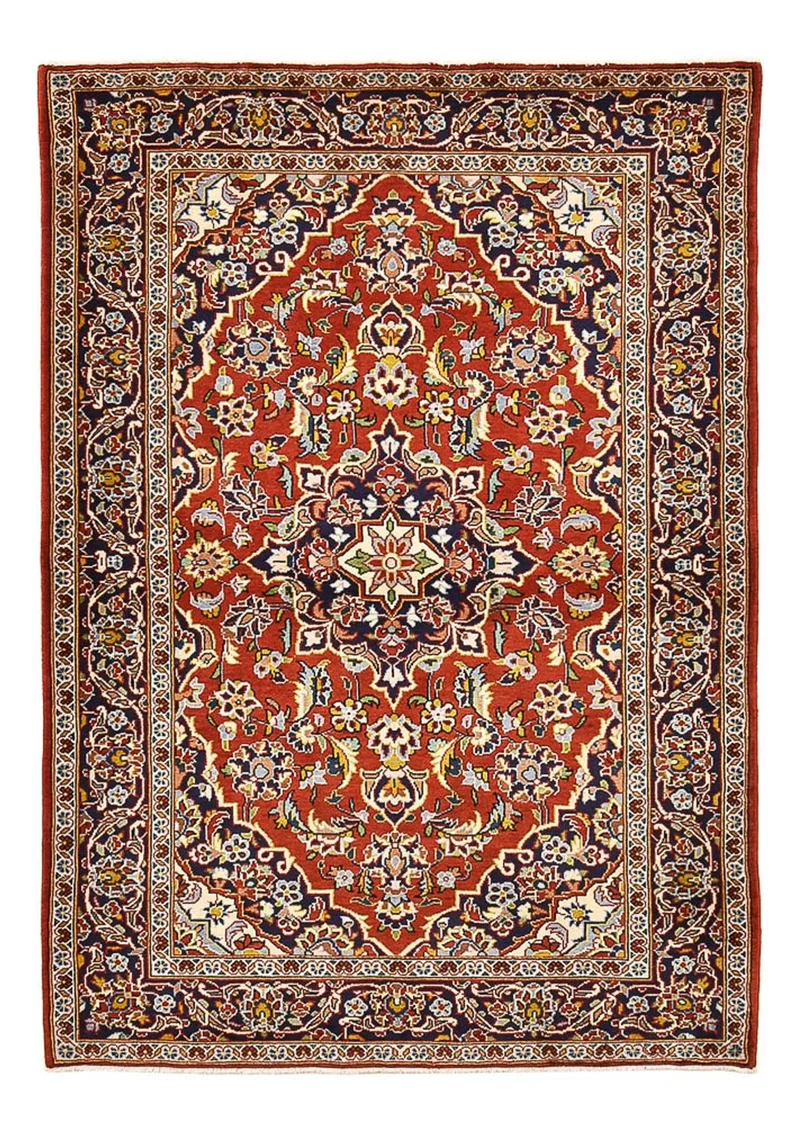 Keshan Teppich 110x159cm - Perserteppich - rot