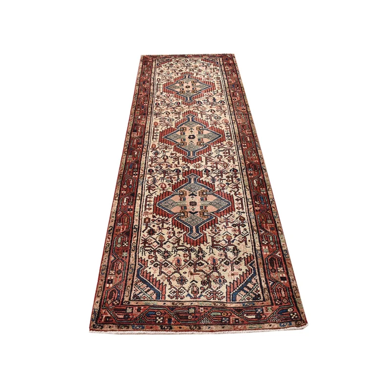 Hamadan Teppich 86x298cm - Perserteppich - sand