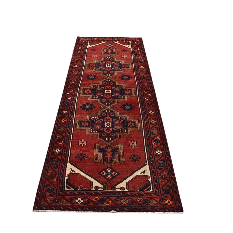 Bidjar - Zanjan Teppich 102x298cm - Perserteppich - rot