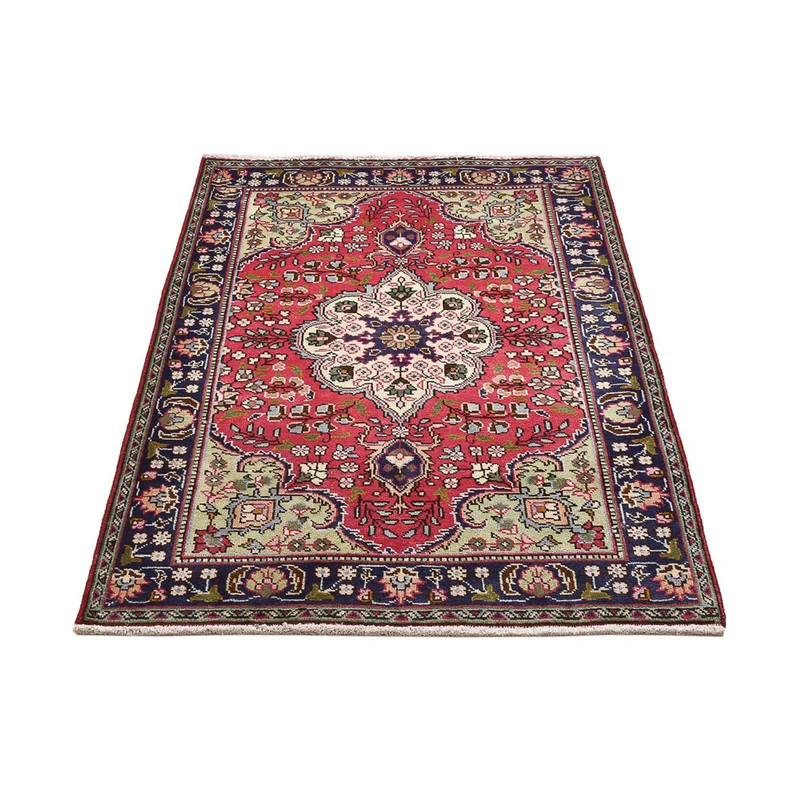 Perserteppich - Täbriz - 100 x 143 cm - hellrot