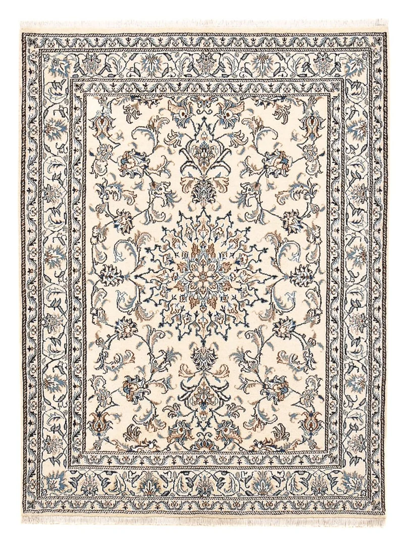 Nain - 12La Teppich 147x195cm - Perserteppich - hellbeige