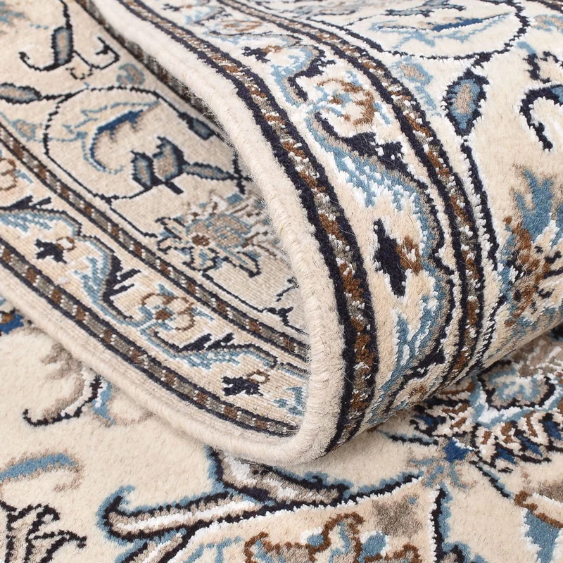 Nain - 12La Teppich 147x195cm - Perserteppich - hellbeige