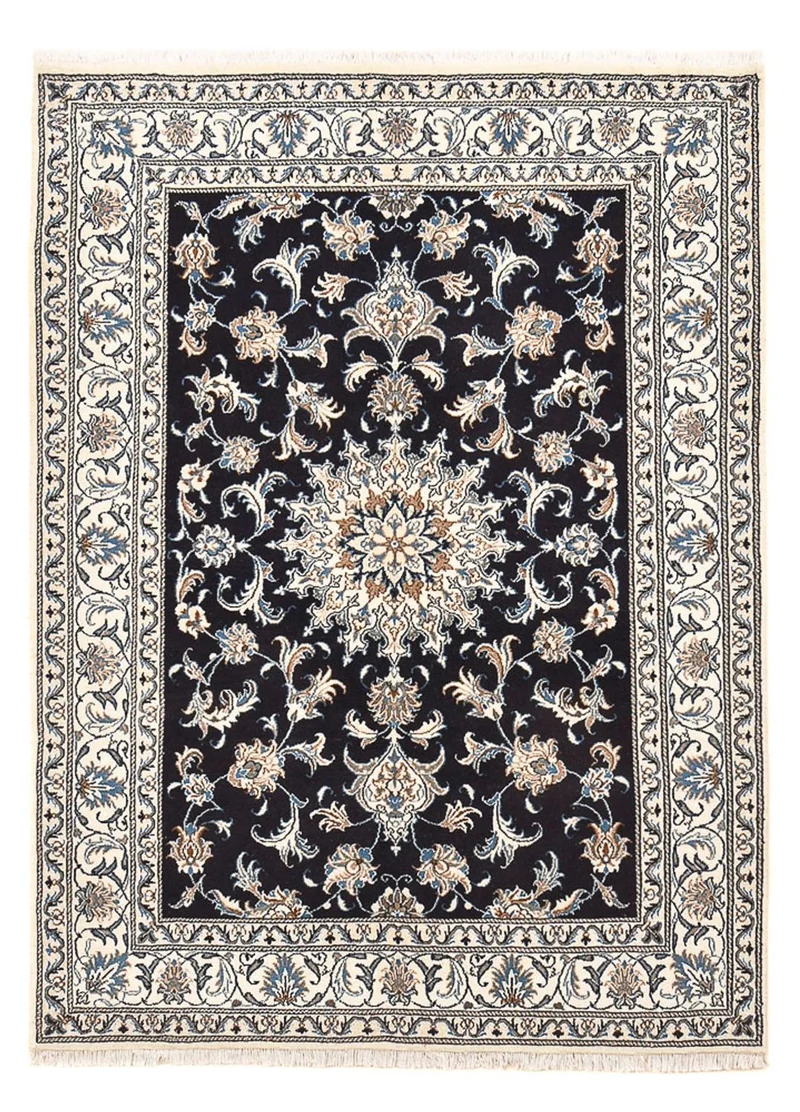 Nain - 12La Teppich 147x195cm - Perserteppich - dunkelblau