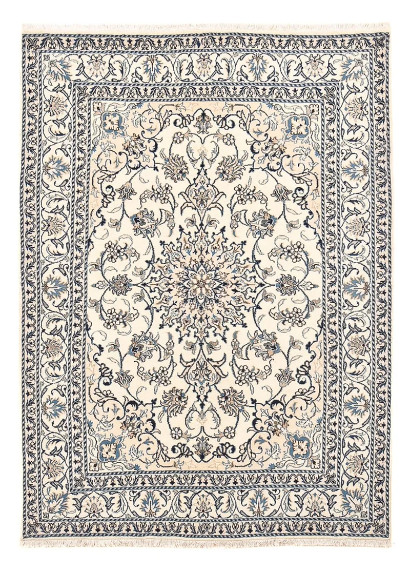 Nain - 12La Teppich 152x207cm - Perserteppich - hellbeige