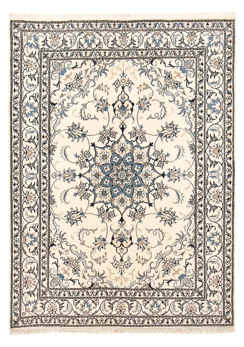 Nain - 12La Teppich 151x204cm - Perserteppich - hellbeige