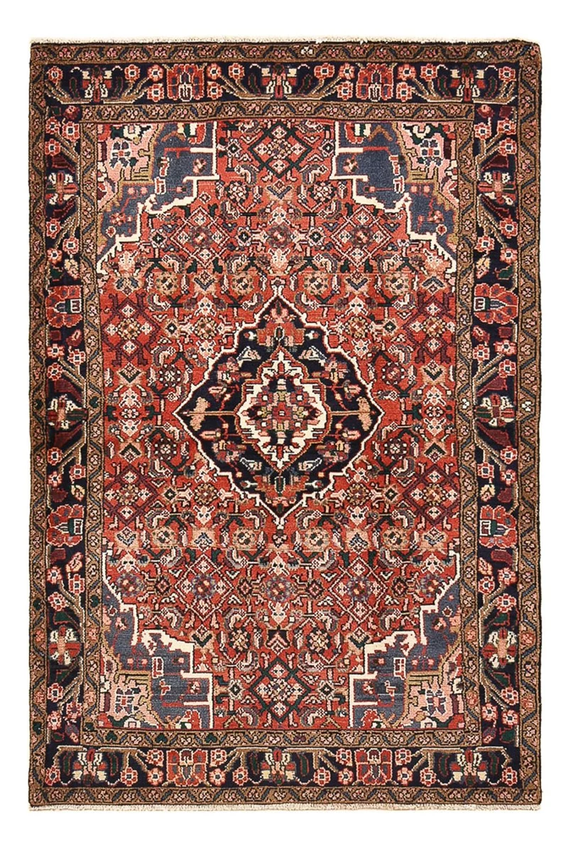 Kolyai Teppich 105x156cm - Perserteppich - dunkelrot