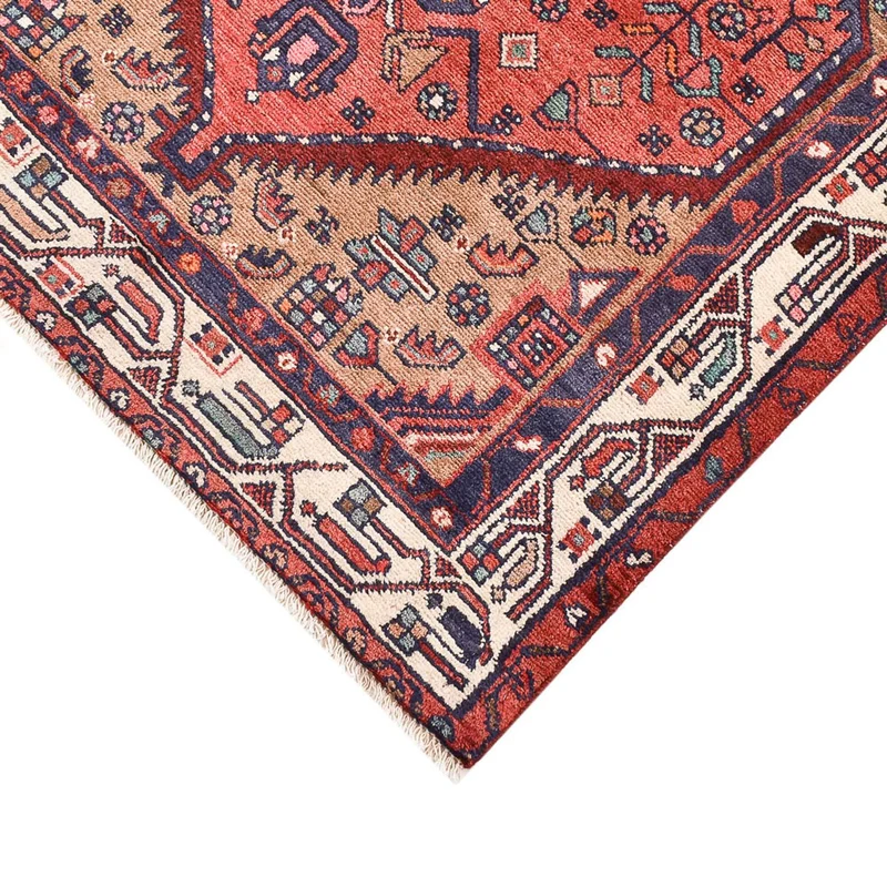 Hamadan Teppich 92x165cm - Perserteppich - hellrot