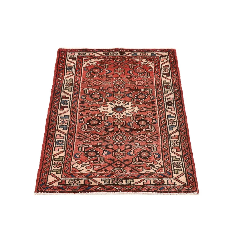 Hosseinabad Teppich 67x106cm - Perserteppich - hellrot